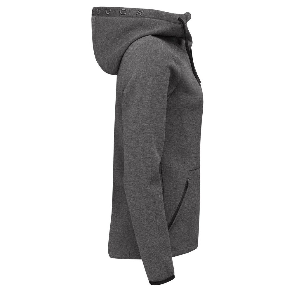 Anthracite Melange - Side - Cutter & Buck Womens-Ladies Pemberton Full Zip Hoodie