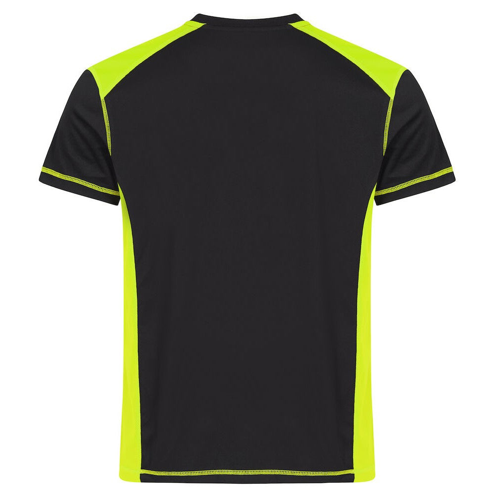 Visibility Yellow - Back - Clique Mens Ambition Visibility T-Shirt