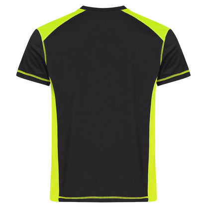 Visibility Yellow - Back - Clique Mens Ambition Visibility T-Shirt
