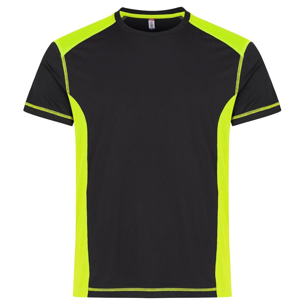 Visibility Yellow - Front - Clique Mens Ambition Visibility T-Shirt