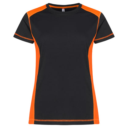 Visibility Orange - Front - Clique Womens-Ladies Ambition T-Shirt