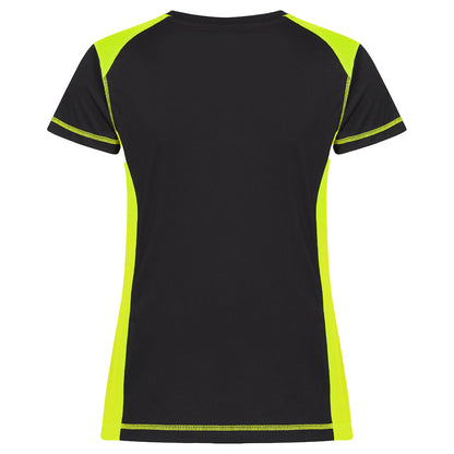 Visibility Yellow - Back - Clique Womens-Ladies Ambition T-Shirt