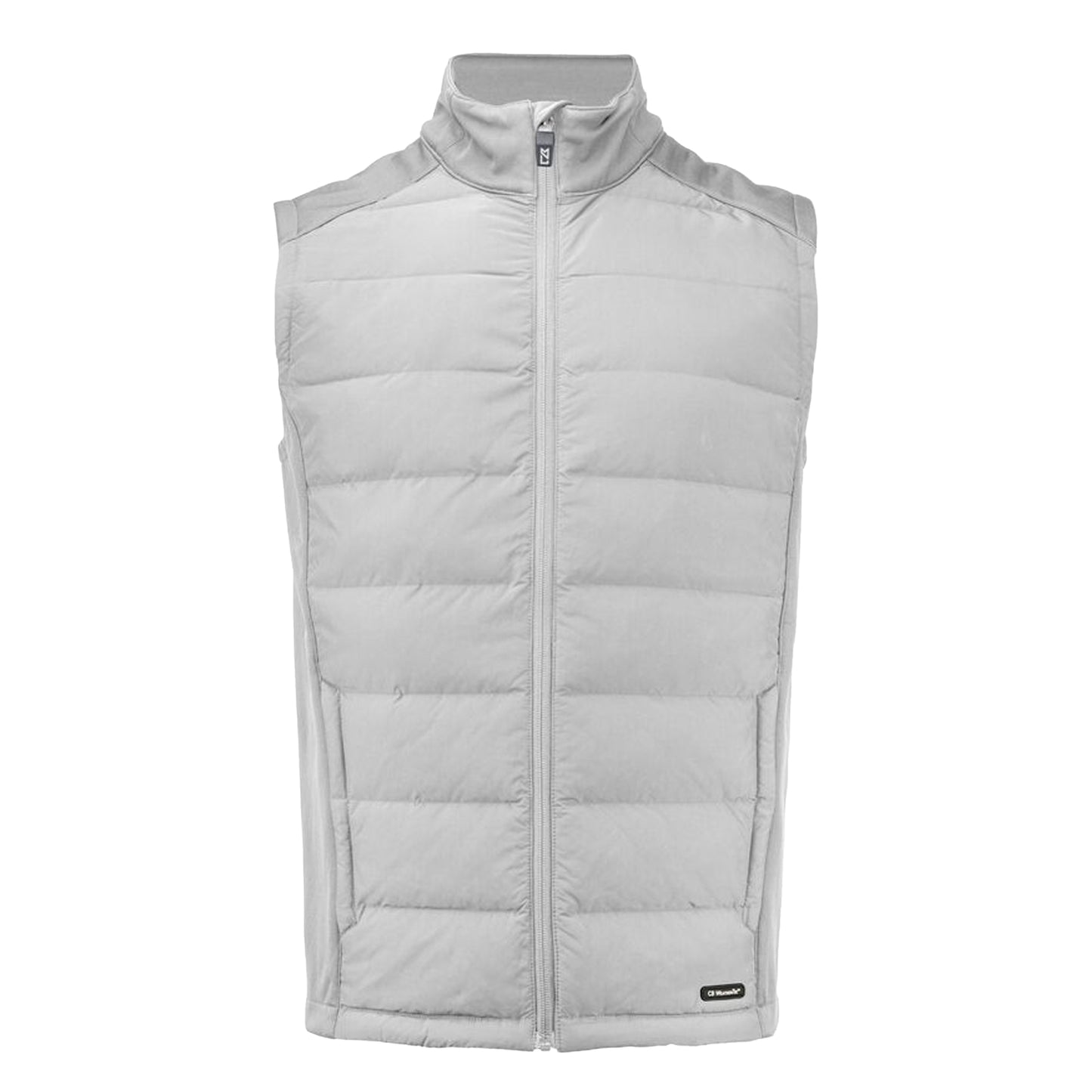 Silver - Front - Cutter & Buck Mens Oak Harbor Body Warmer