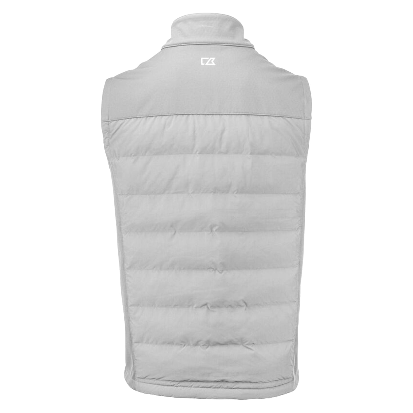 Silver - Back - Cutter & Buck Mens Oak Harbor Body Warmer