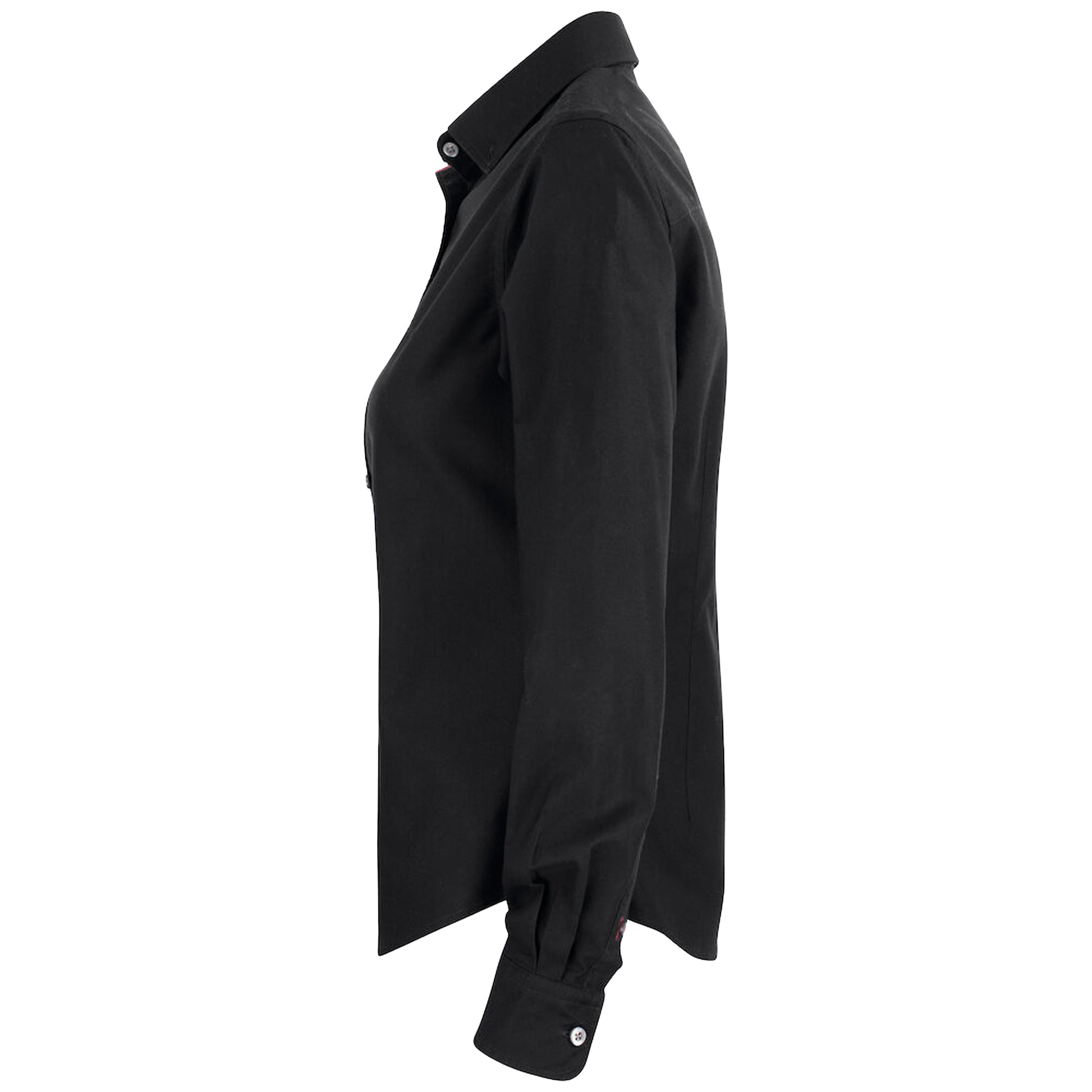 Black - Side - Cutter & Buck Womens-Ladies Belfair Shirt