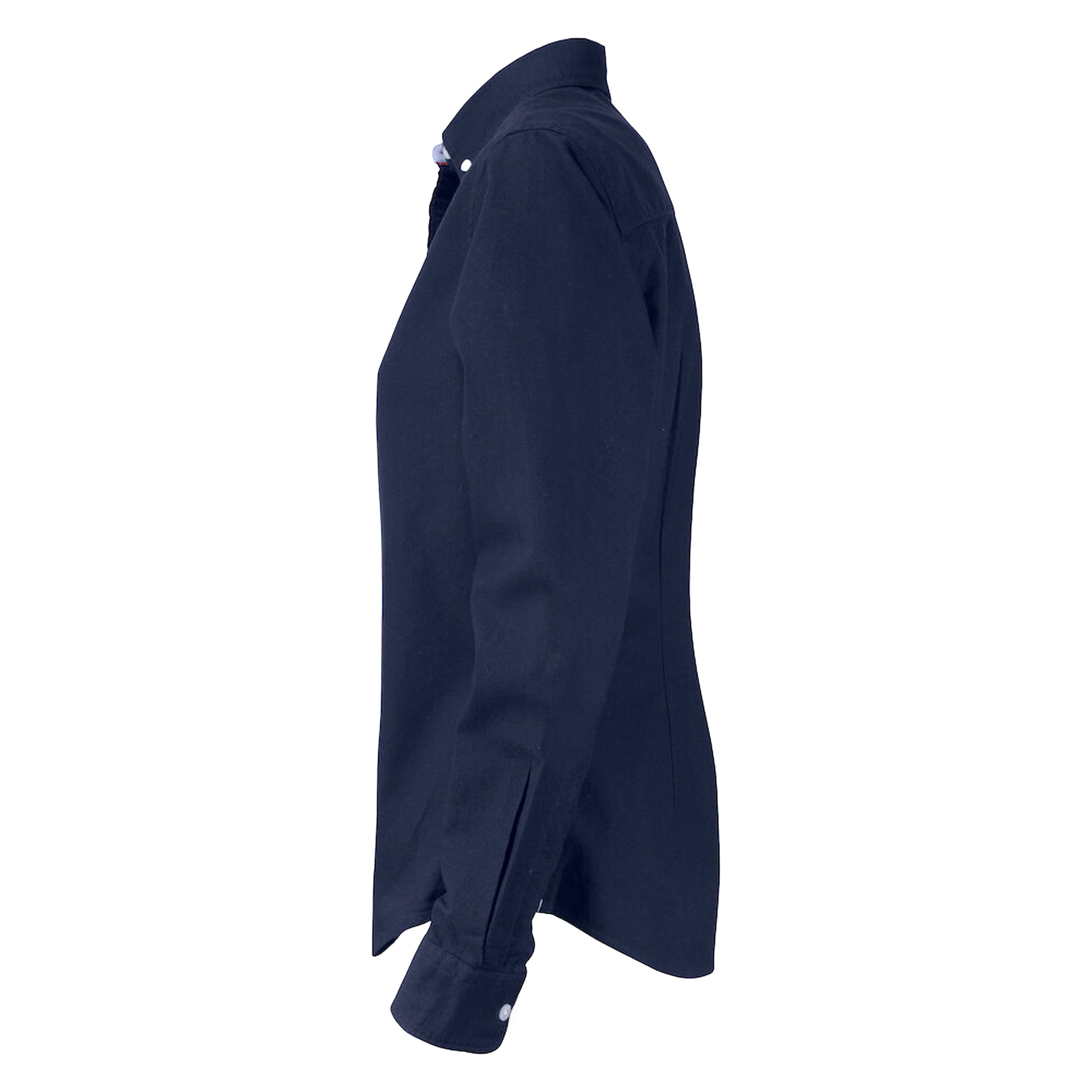 Dark Navy - Side - Cutter & Buck Womens-Ladies Belfair Shirt