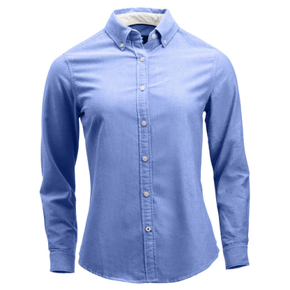 French Blue - Front - Cutter & Buck Womens-Ladies Belfair Shirt