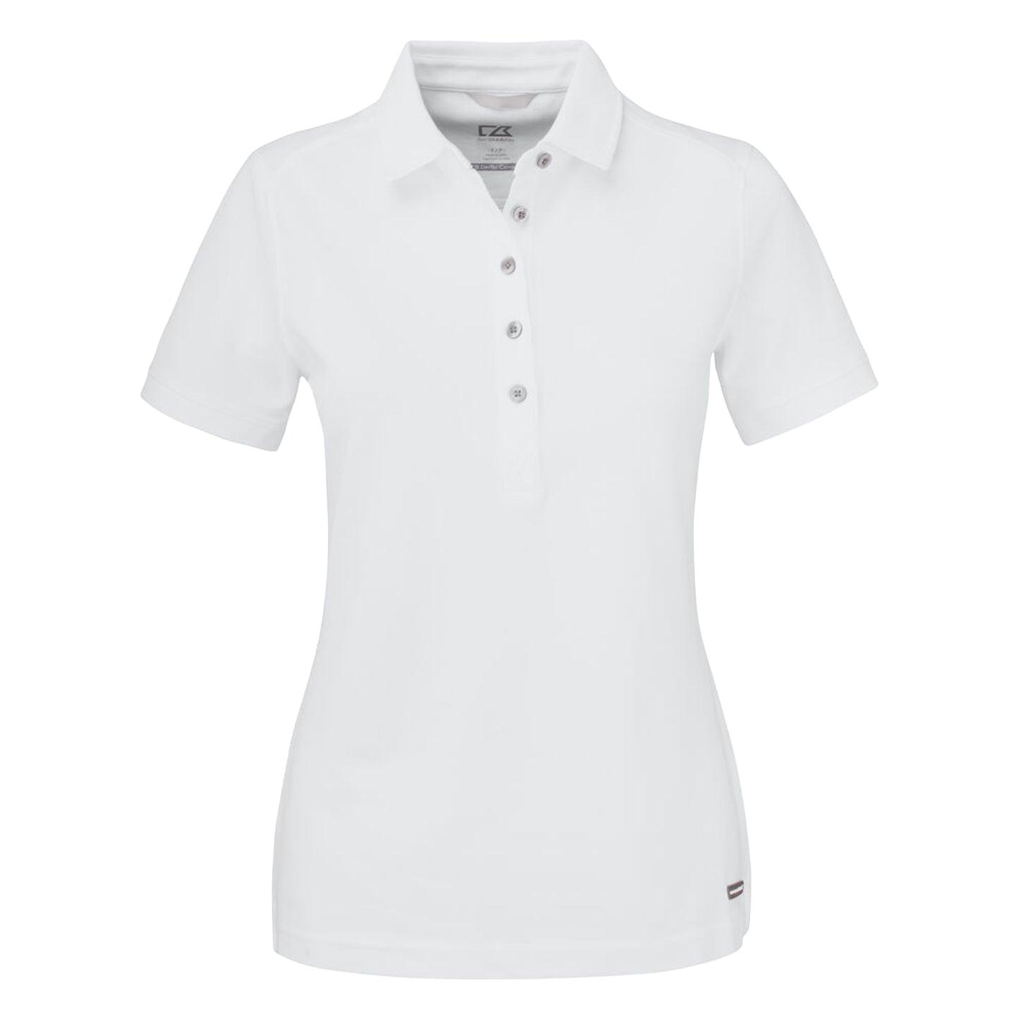 White - Front - Cutter & Buck Womens-Ladies Advantage Polo Shirt