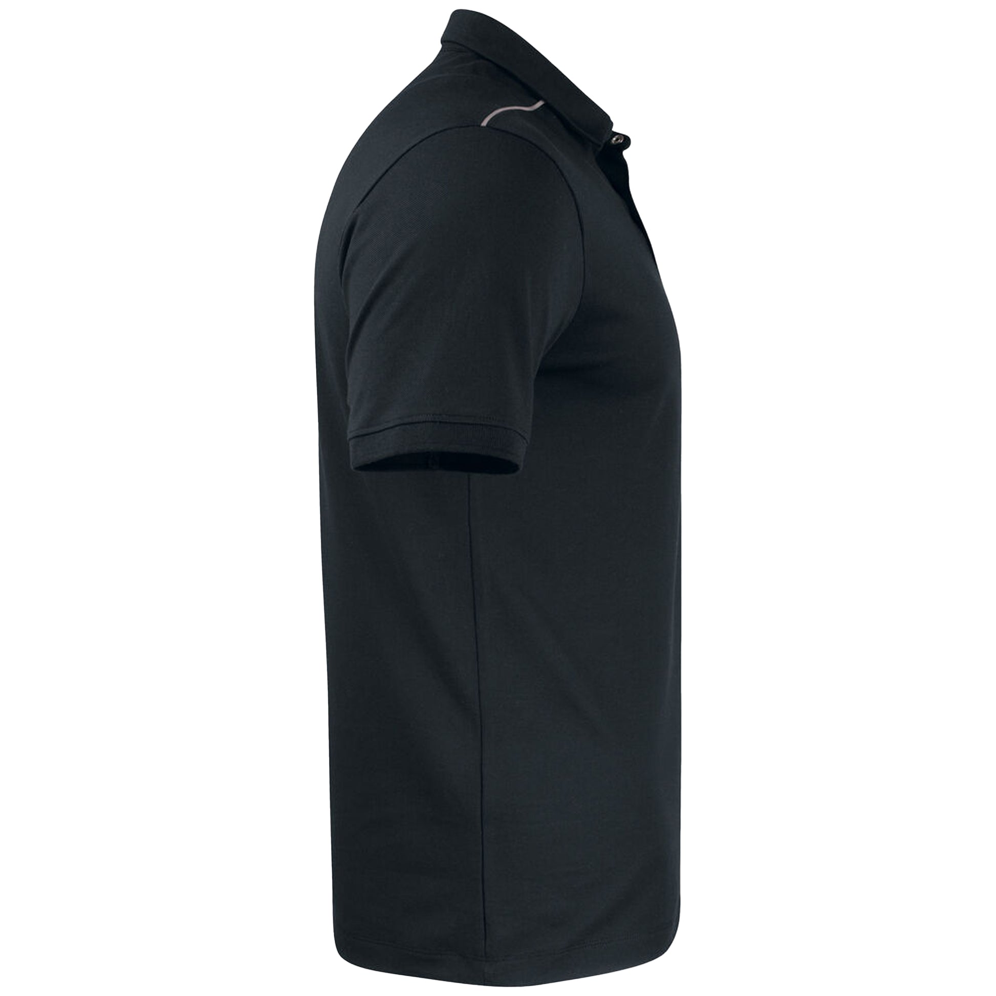 Black - Side - Cutter & Buck Mens Advantage Performance Polo Shirt
