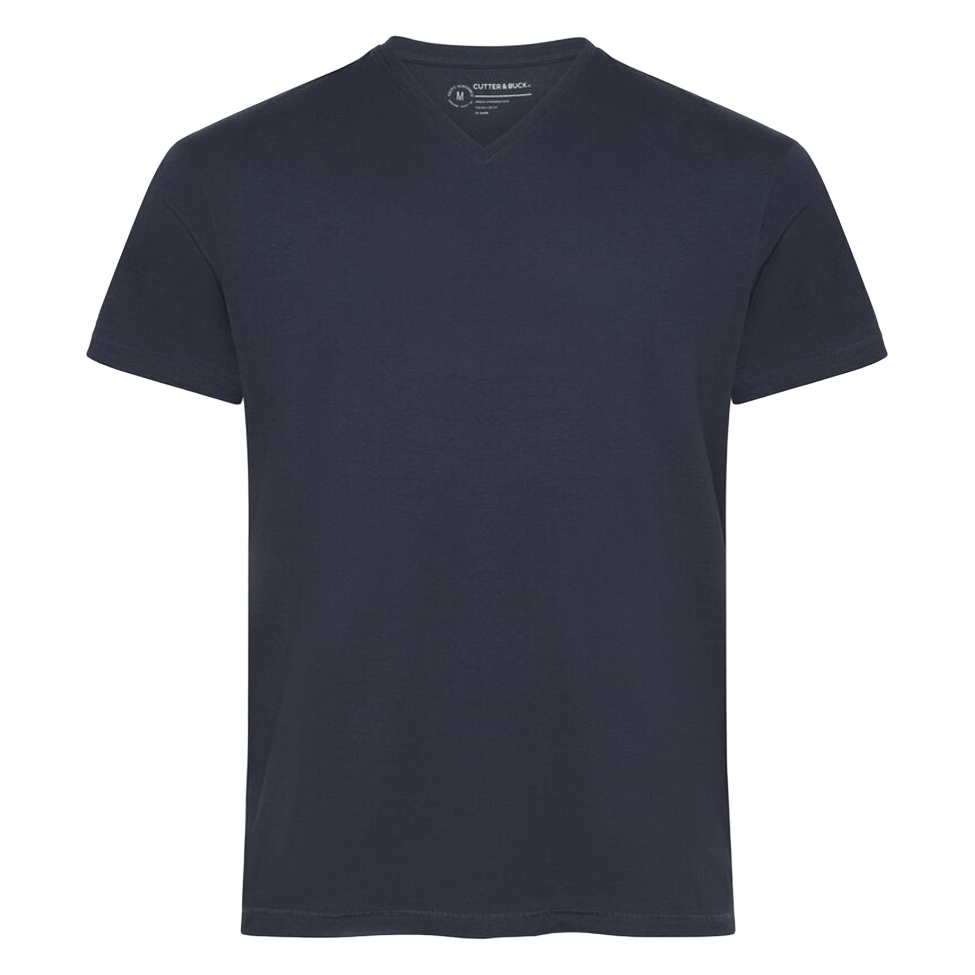 Dark Navy - Front - Cutter & Buck Mens Manzanita V Neck T-Shirt