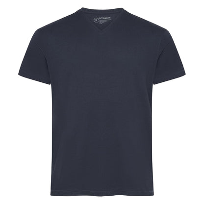 Dark Navy - Front - Cutter & Buck Mens Manzanita V Neck T-Shirt