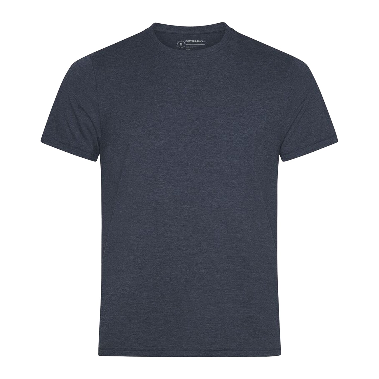 Navy Melange - Front - Cutter & Buck Mens Manzanita Round Neck T-Shirt