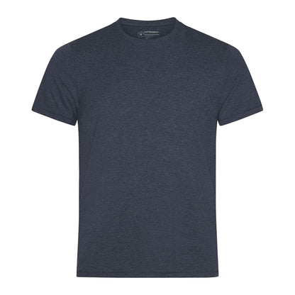 Navy Melange - Front - Cutter & Buck Mens Manzanita Round Neck T-Shirt