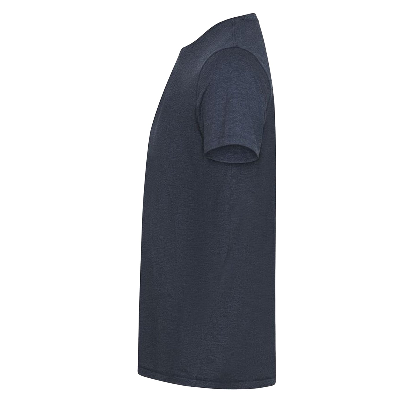 Navy Melange - Side - Cutter & Buck Mens Manzanita Round Neck T-Shirt