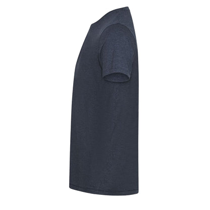 Navy Melange - Side - Cutter & Buck Mens Manzanita Round Neck T-Shirt