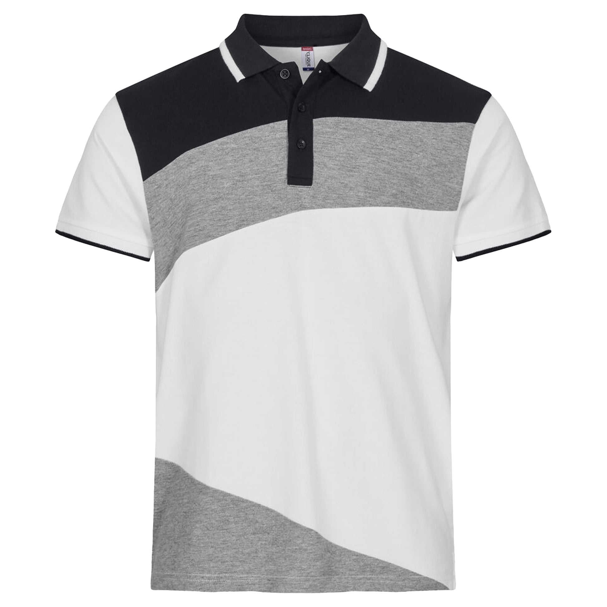 White - Front - Clique Unisex Adult Conrad Polo Shirt