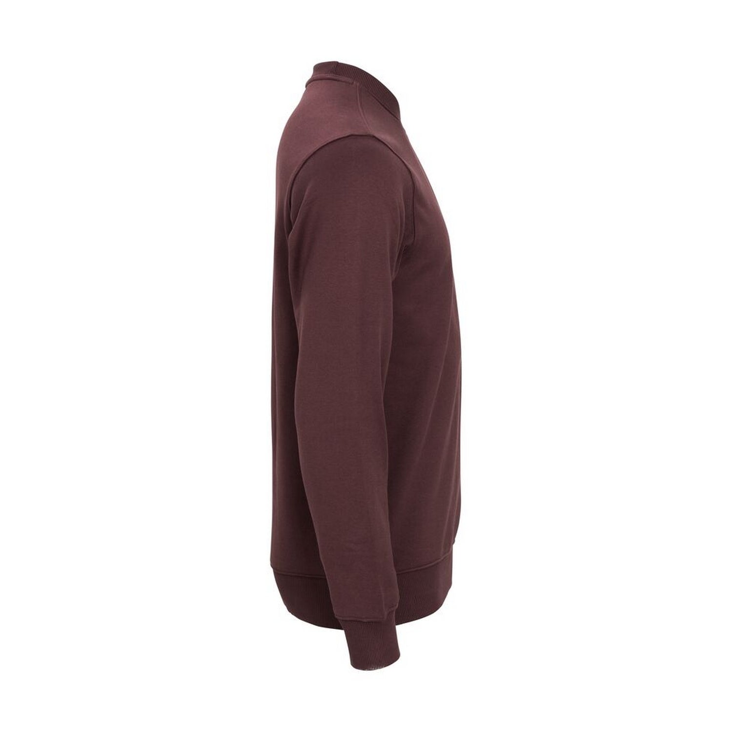 Burgundy - Side - Cottover Unisex Adult Key Crew Neck Sweatshirt