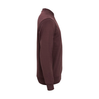 Burgundy - Side - Cottover Unisex Adult Key Crew Neck Sweatshirt