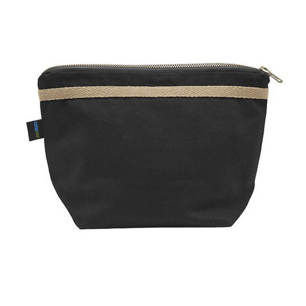 Black - Back - Cottover Canvas Toiletry Bag