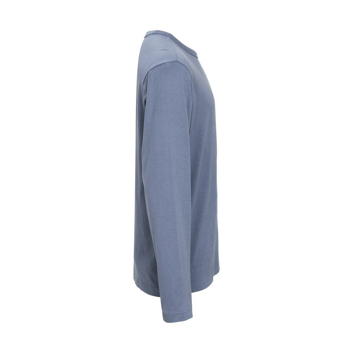 Dusty Blue - Side - Cottover Unisex Adult Relaxed Fit Long-Sleeved T-Shirt