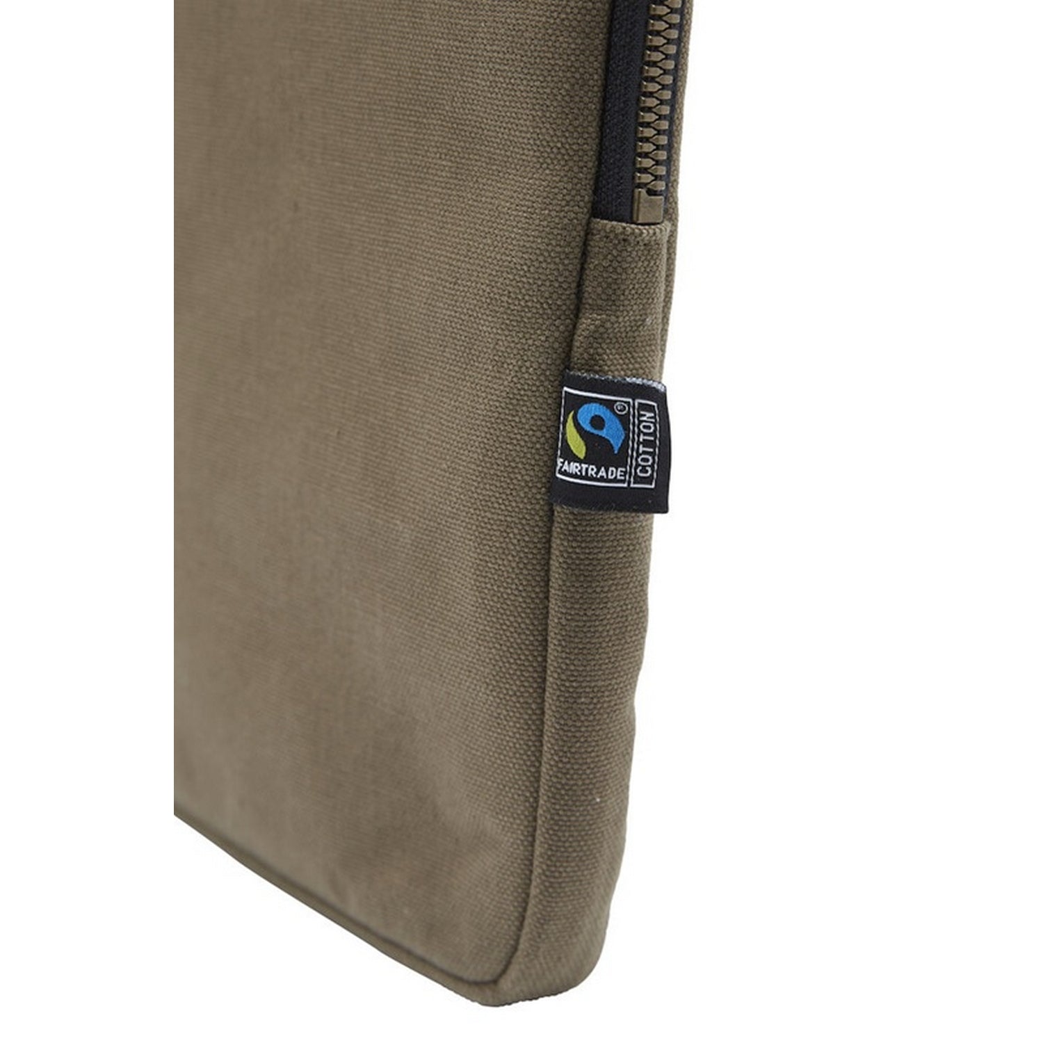 Dark Olive - Side - Cottover Canvas Laptop Bag