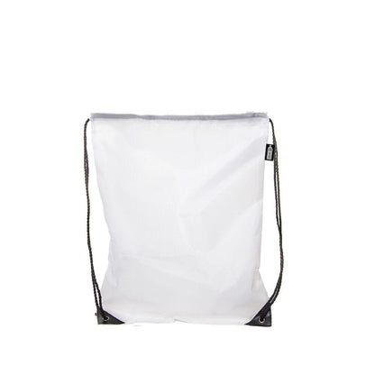White - Front - United Bag Store RPET Drawstring Bag