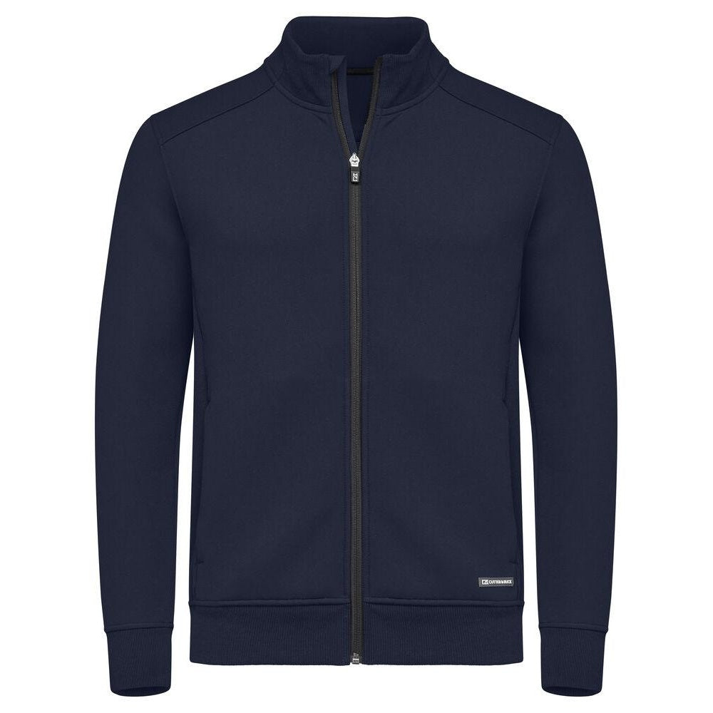 Dark Navy - Front - Cutter & Buck Mens Pemberton Full Zip Cardigan