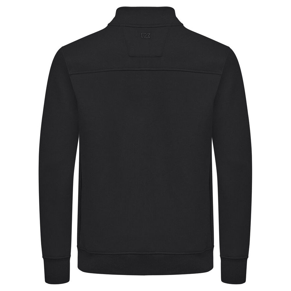 Black - Back - Cutter & Buck Mens Pemberton Full Zip Cardigan