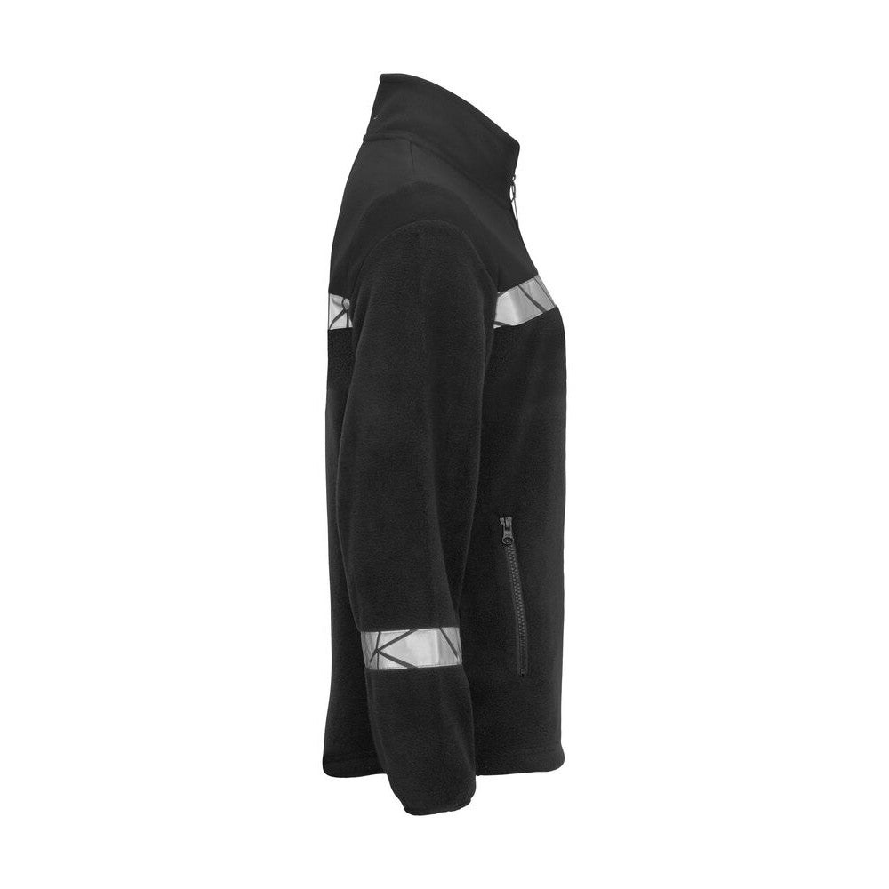 Black - Side - Projob Womens-Ladies Progression Full Zip Fleece Jacket