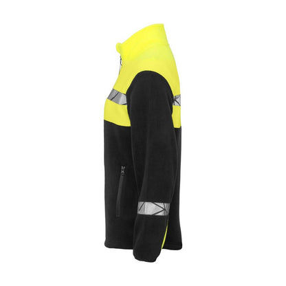 Black-Yellow - Lifestyle - Projob Womens-Ladies Progression Full Zip Fleece Jacket