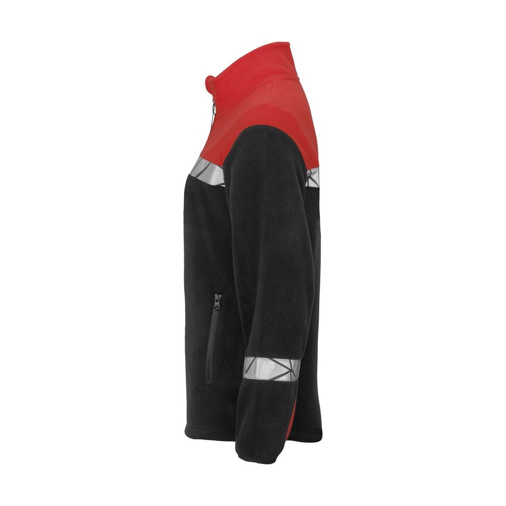 Black-Red - Lifestyle - Projob Womens-Ladies Progression Full Zip Fleece Jacket