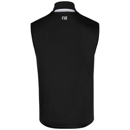 Black - Back - Cutter & Buck Mens Snoqualmie Body Warmer