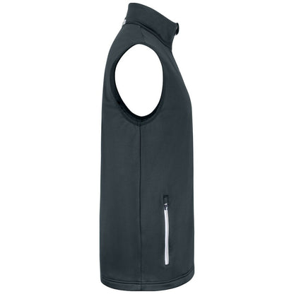 Charcoal - Side - Cutter & Buck Mens Snoqualmie Body Warmer