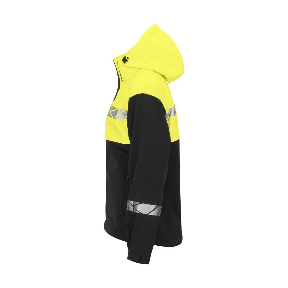 Black-Yellow - Lifestyle - Projob Womens-Ladies Progression Soft Shell Jacket