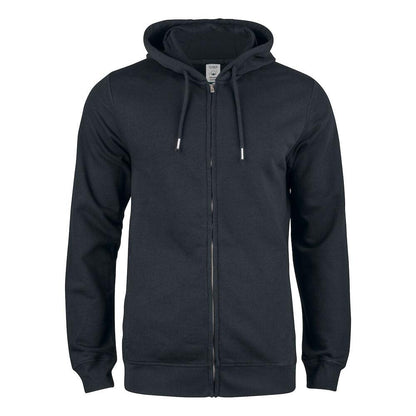 Black - Front - Clique Mens Premium OC Full Zip Hoodie