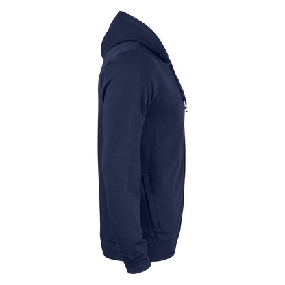 Dark Navy - Side - Clique Mens Premium OC Full Zip Hoodie