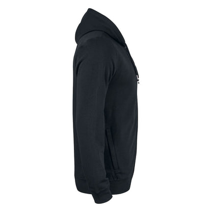 Black - Side - Clique Mens Premium OC Full Zip Hoodie