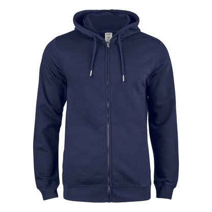 Dark Navy - Front - Clique Mens Premium OC Full Zip Hoodie