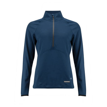 Dark Navy - Front - Cutter & Buck Womens-Ladies Adapt Half Zip Fleece Top