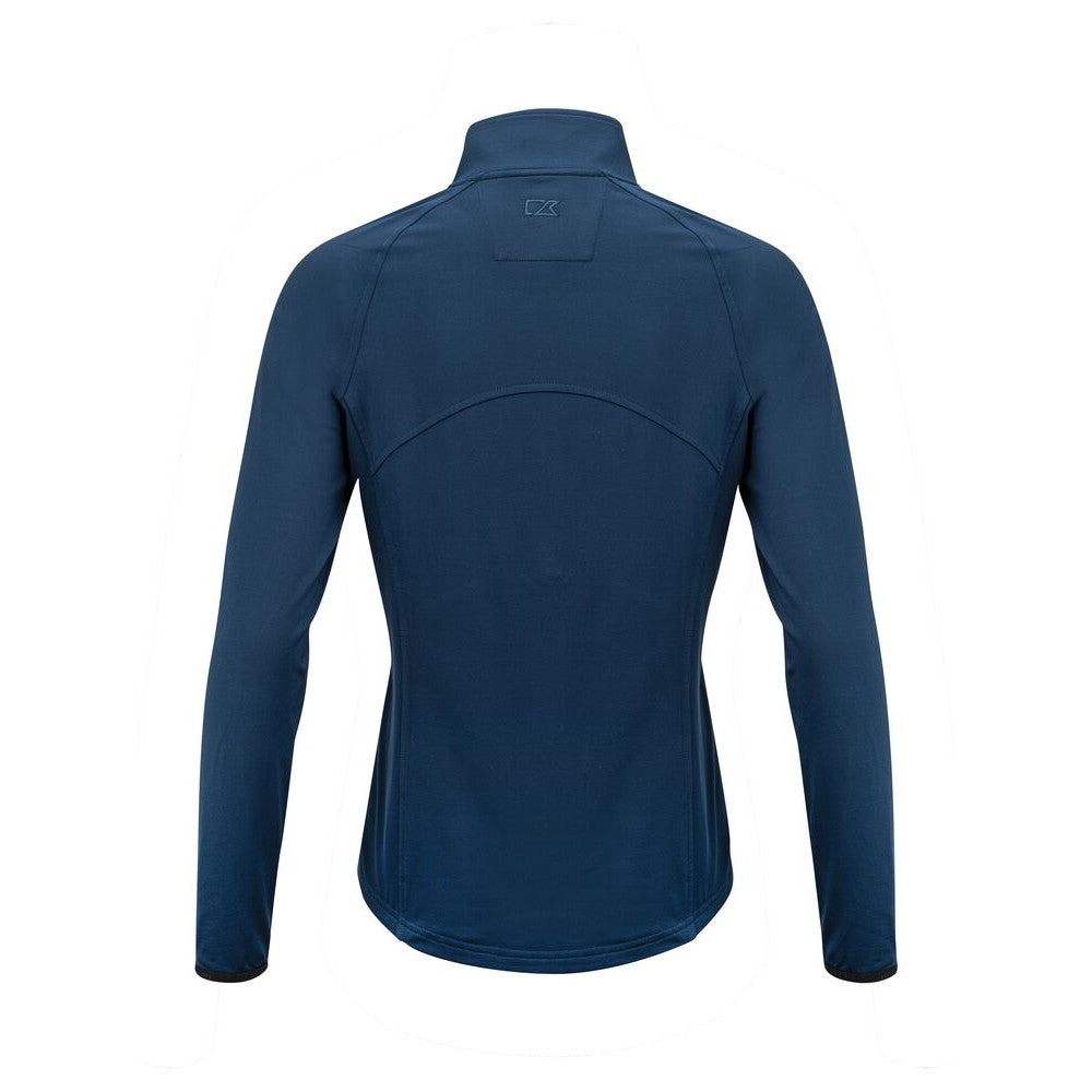 Dark Navy - Back - Cutter & Buck Womens-Ladies Adapt Half Zip Fleece Top