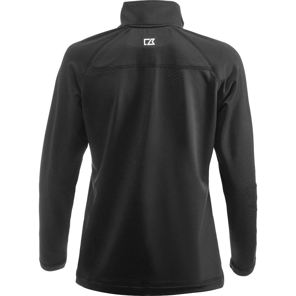Black - Back - Cutter & Buck Womens-Ladies Coos Bay Half Zip Top