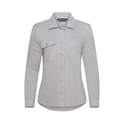 Grey Melange - Front - Cutter & Buck Womens-Ladies Advantage Shirt