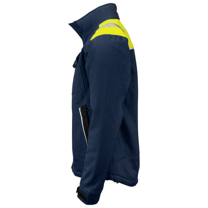 Navy-Yellow - Lifestyle - Projob Mens Cotton Padded Jacket
