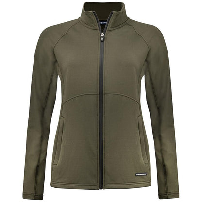 Ivy Green - Front - Cutter & Buck Womens-Ladies Adapt Full Zip Jacket