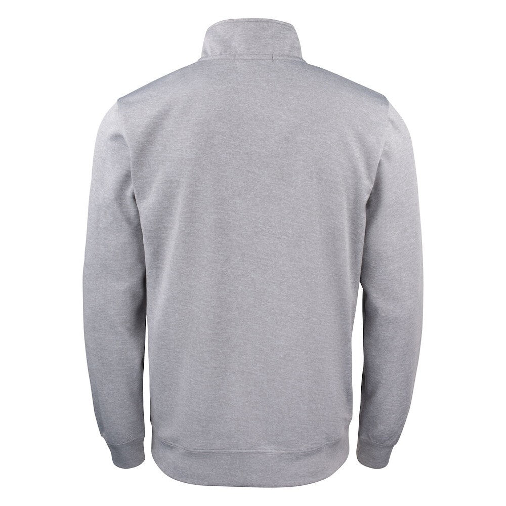 Grey Melange - Back - Clique Childrens-Kids Basic Active Quarter Zip Track Top