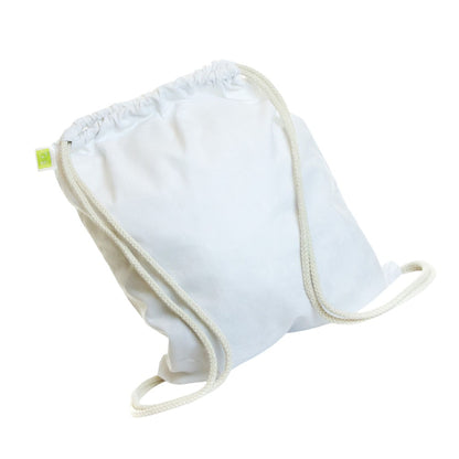 White - Back - United Bag Store Cotton Drawstring Bag