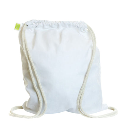 White - Front - United Bag Store Cotton Drawstring Bag