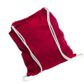 Red - Back - United Bag Store Cotton Drawstring Bag