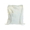 Natural - Front - United Bag Store Cotton Drawstring Bag