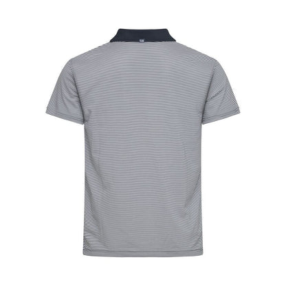 Dark Navy - Back - Cutter & Buck Mens Virtue Stripes Polo Shirt